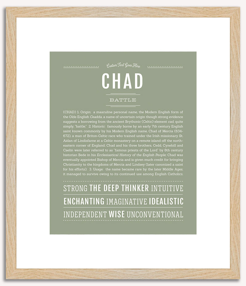 Chad | Name Art Print