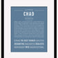 Frame Options | Steele Blue | Black Frame, Matted
