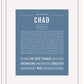 Frame Options | Steele Blue | White Frame, Matted