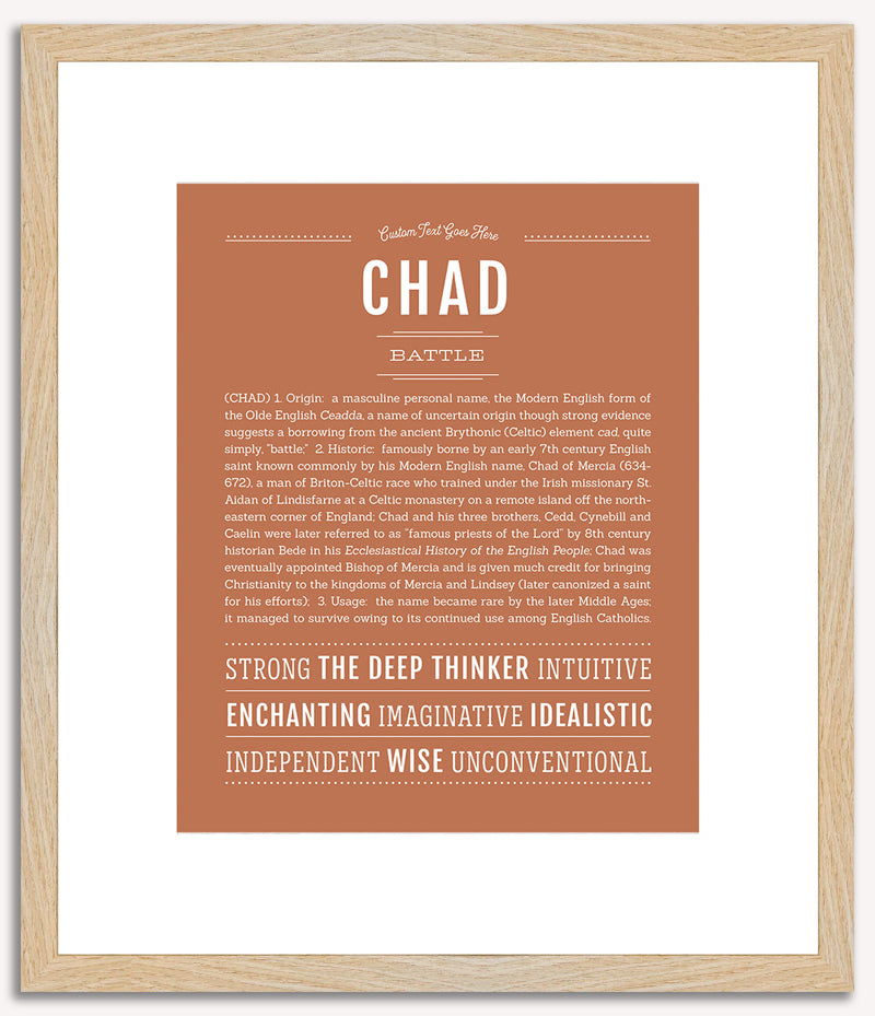 Chad | Name Art Print