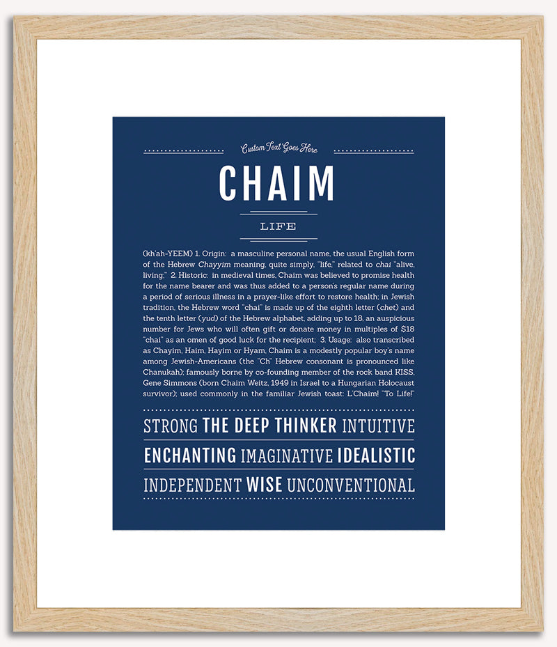 Chaim | Name Art Print