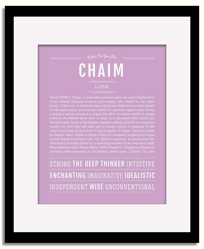 Frame Options | Lilac | Black Frame, Matted