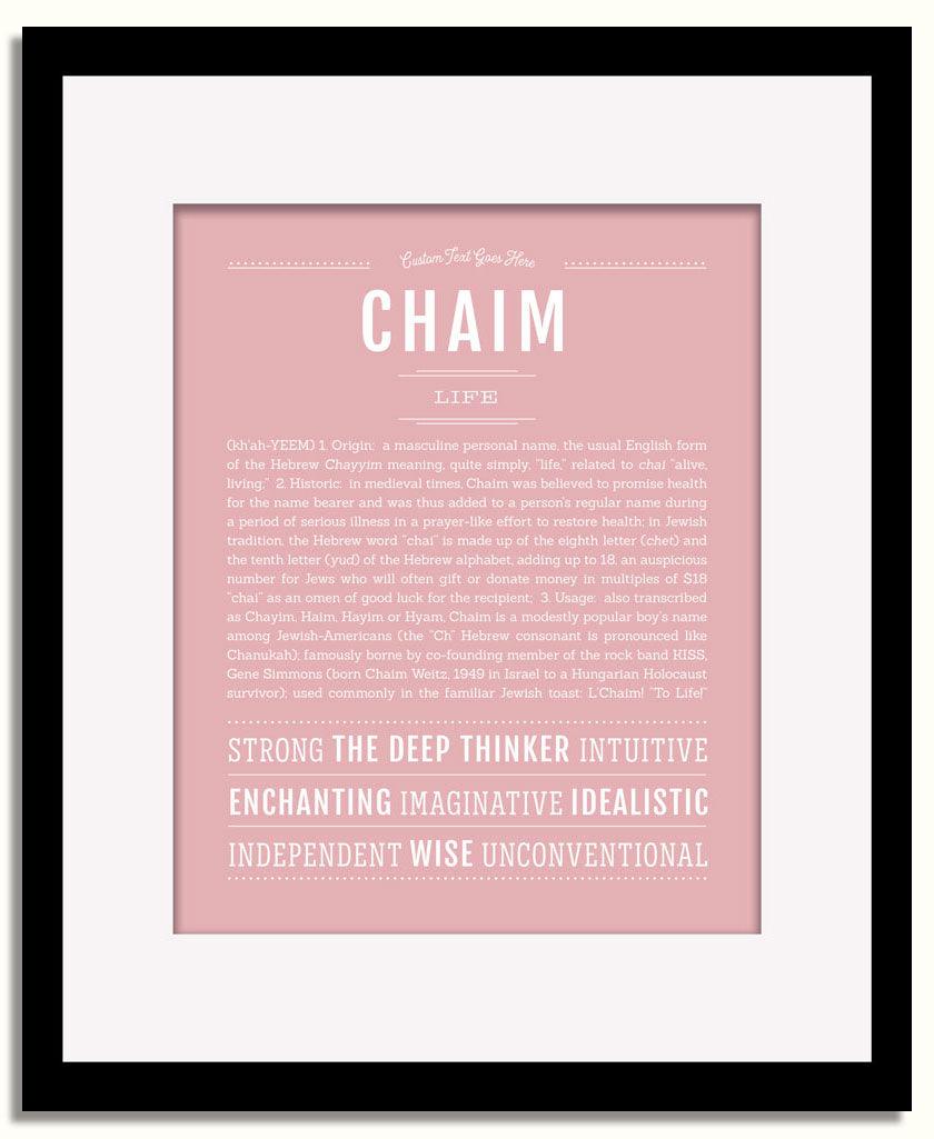 Frame Options | Dusty Rose | Black Frame, Matted