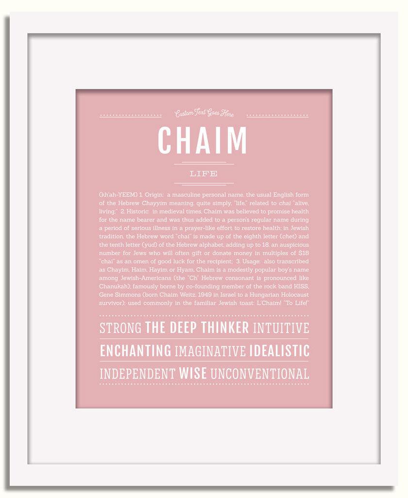 Frame Options | Dusty Rose | White Frame, Matted