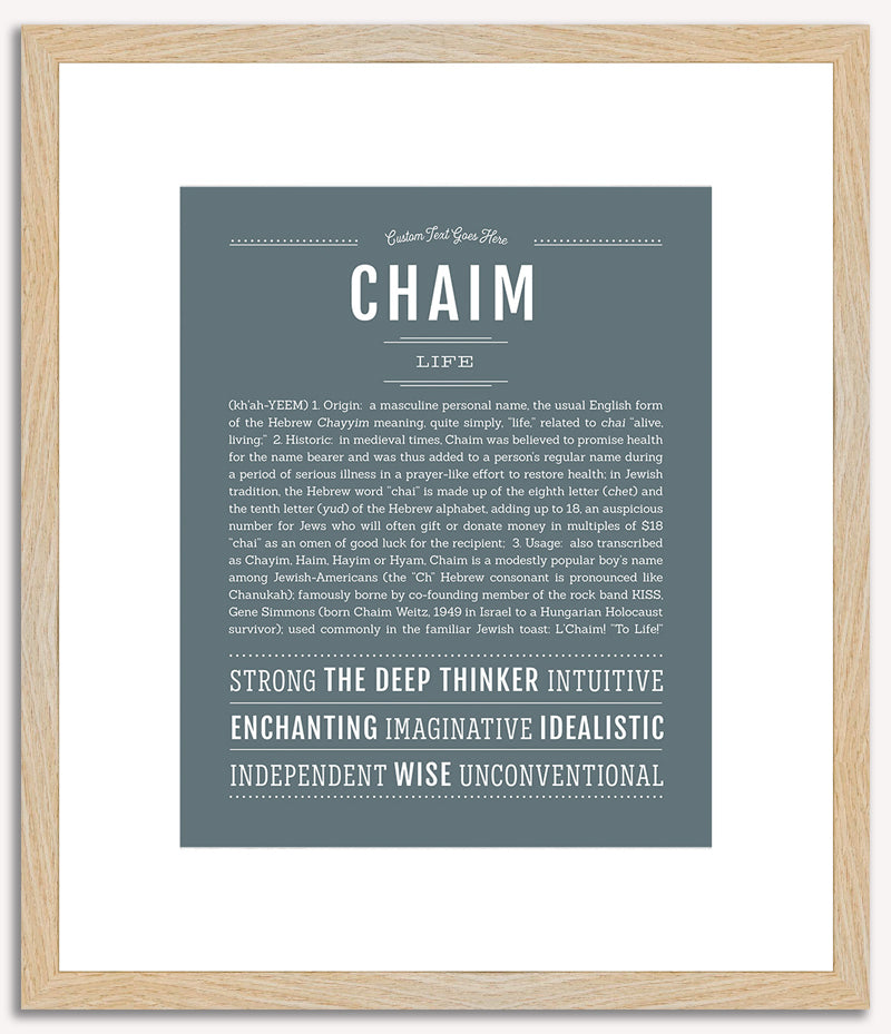 Chaim | Name Art Print