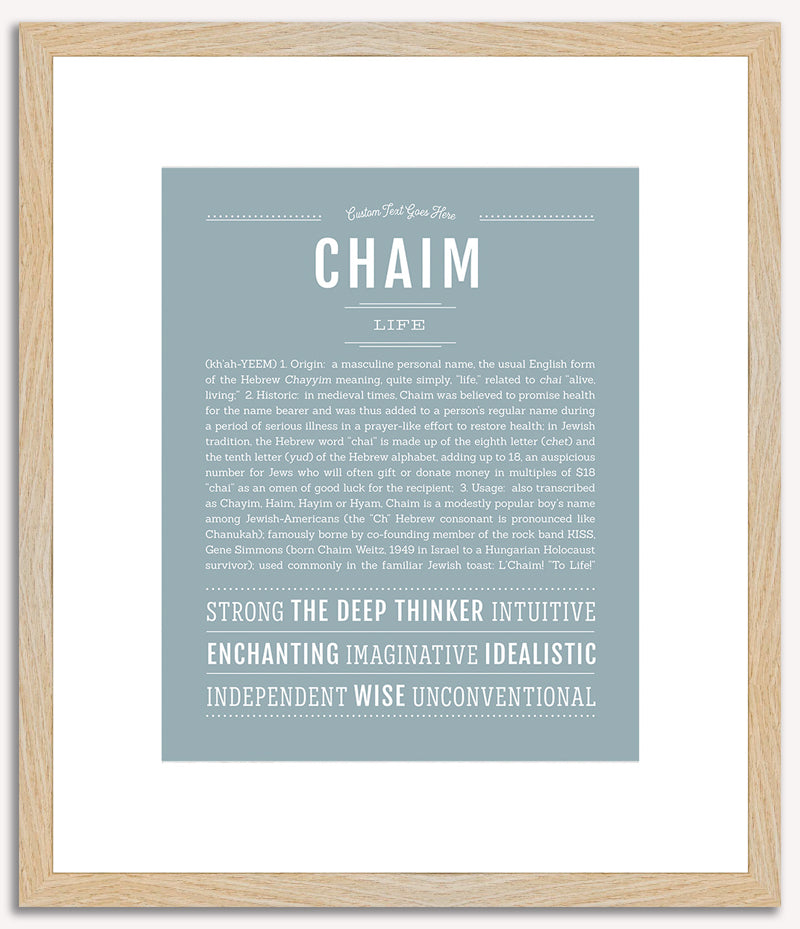 Chaim | Name Art Print