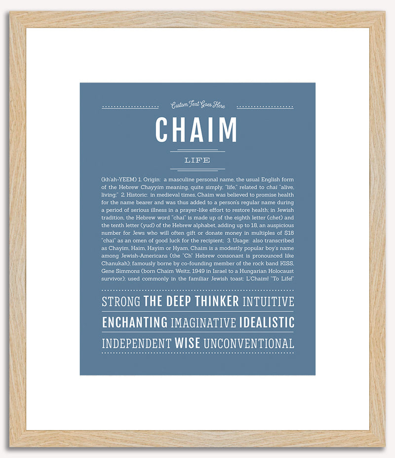 Chaim | Name Art Print