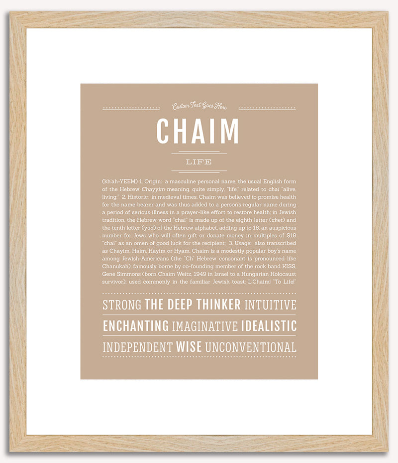 Chaim | Name Art Print