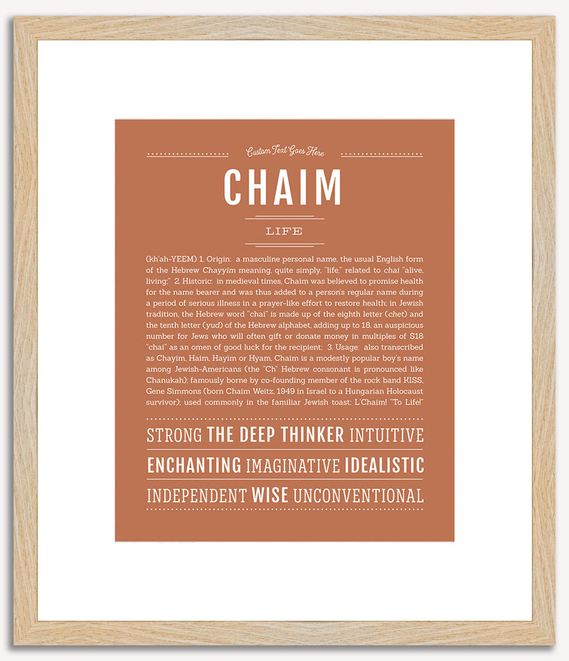 Chaim | Name Art Print