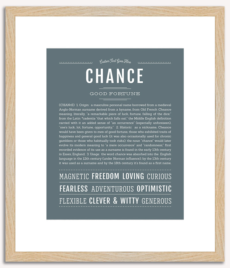 Chance | Name Art Print