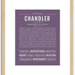 Chandler (male) | Name Art Print