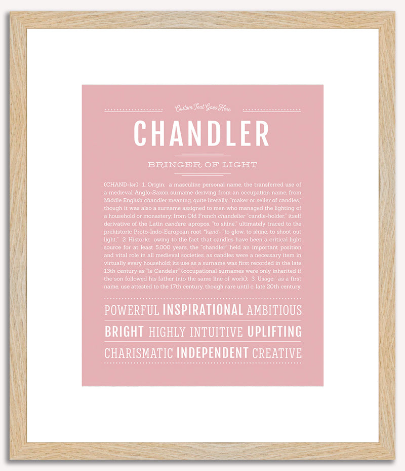 Chandler (male) | Name Art Print