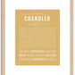 Chandler (male) | Name Art Print