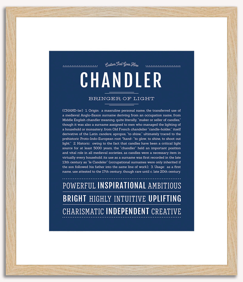 Chandler (male) | Name Art Print