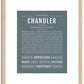 Chandler (male) | Name Art Print