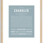 Chandler (male) | Name Art Print