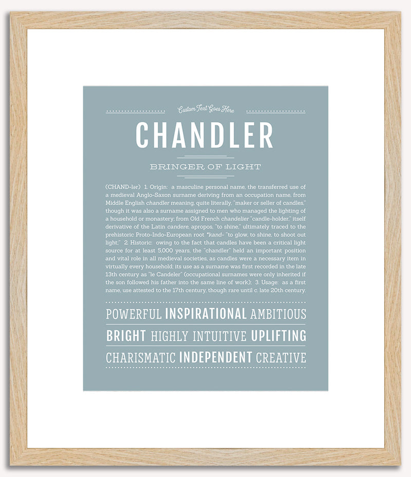 Chandler (male) | Name Art Print