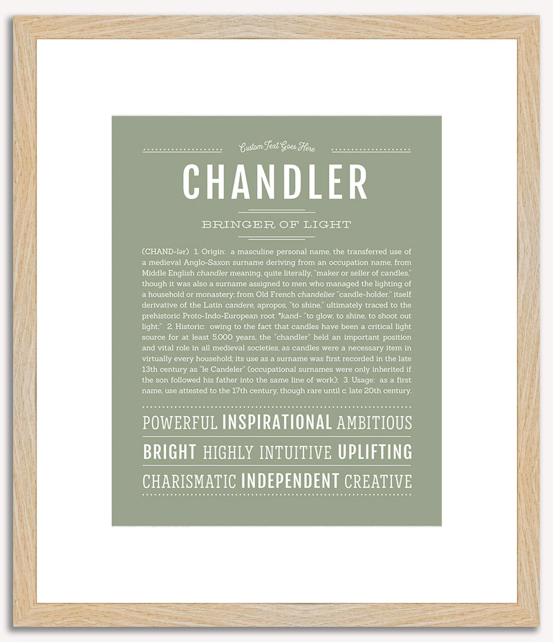 Chandler (male) | Name Art Print