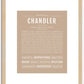 Chandler (male) | Name Art Print