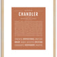 Chandler (male) | Name Art Print