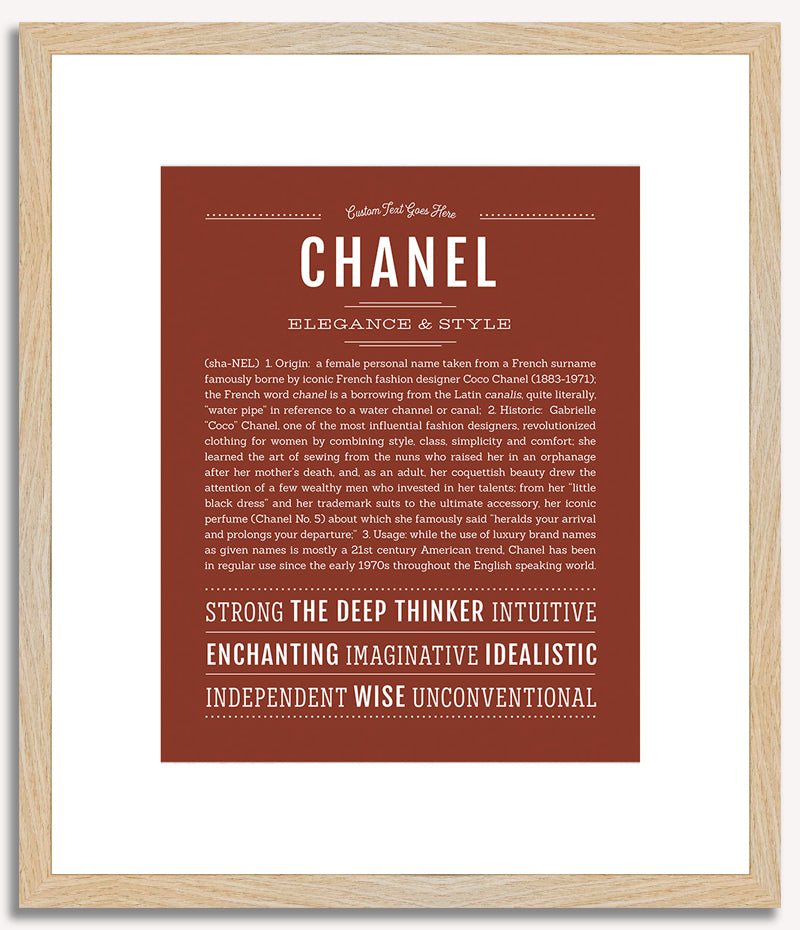 Chanel | Name Art Print