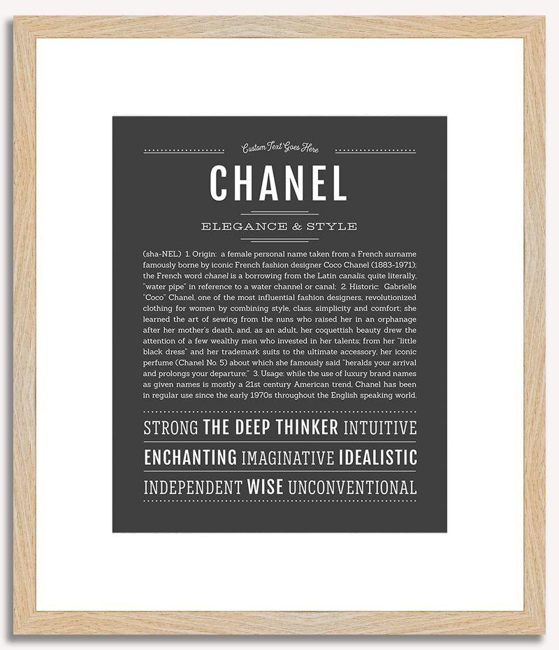 Chanel | Name Art Print