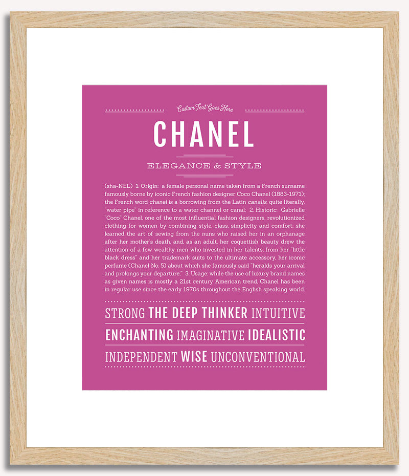 Chanel | Name Art Print