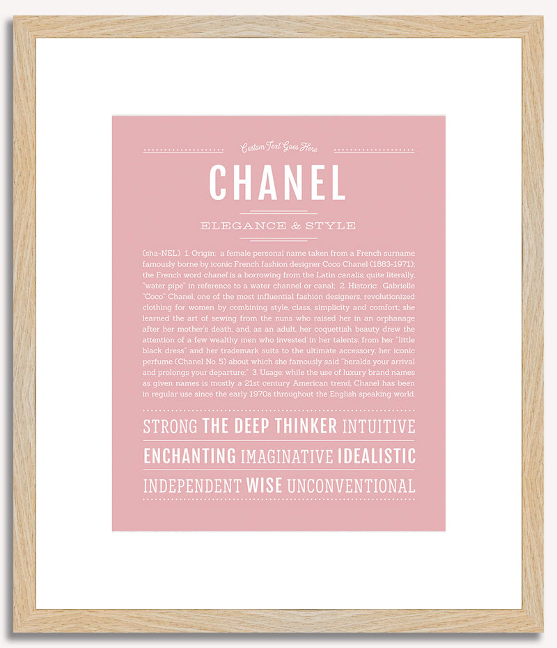 Chanel | Name Art Print