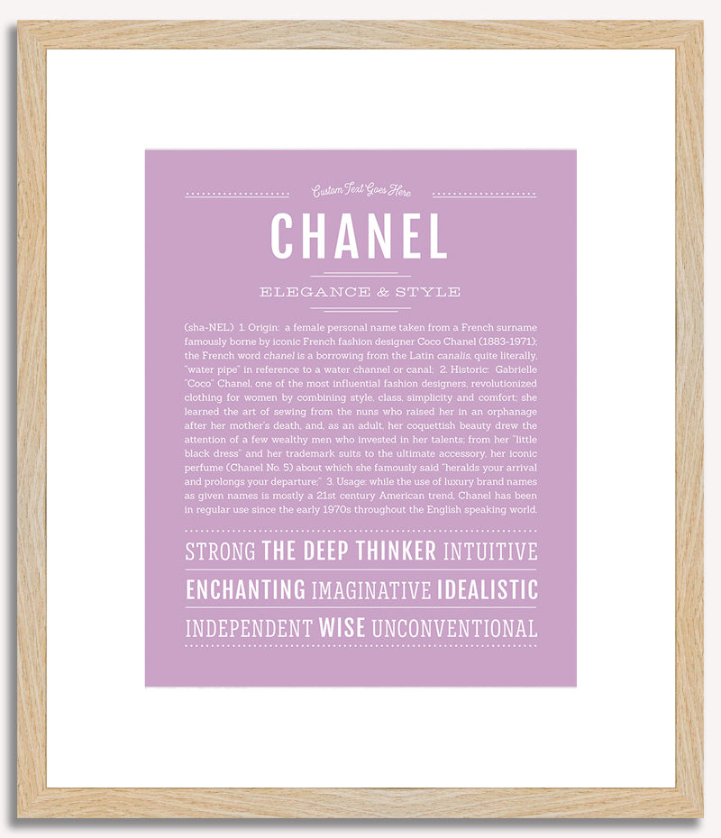 Chanel | Name Art Print