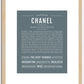 Chanel | Name Art Print