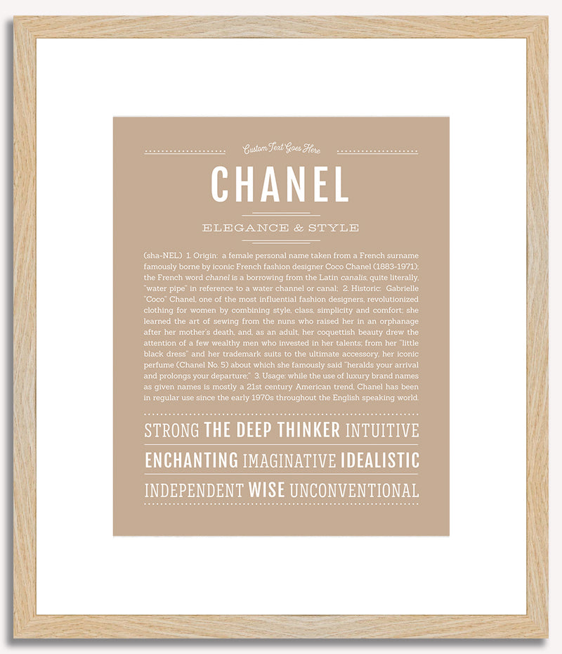 Chanel | Name Art Print