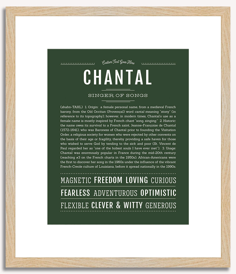 Chantal | Name Art Print