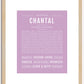 Chantal | Name Art Print