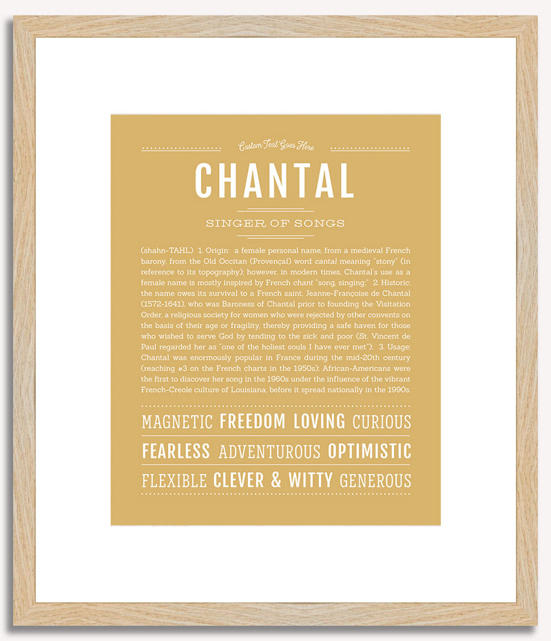 Chantal | Name Art Print