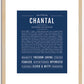 Chantal | Name Art Print