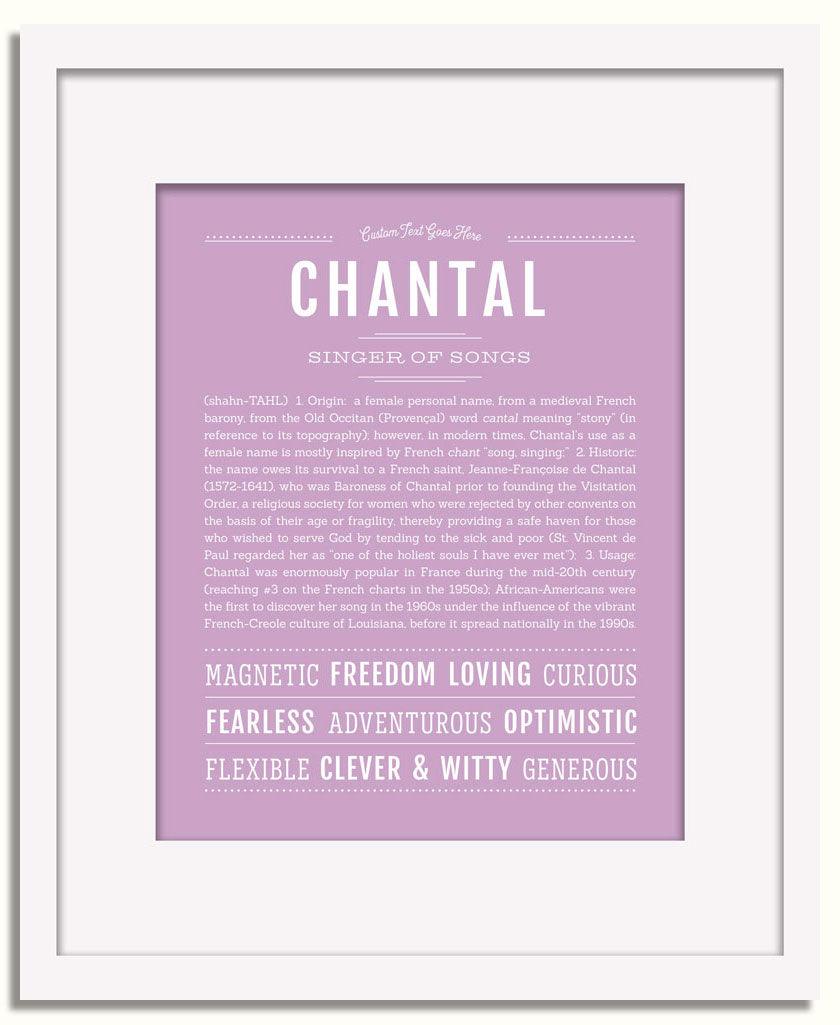 Frame Options | Lilac | White Frame, Matted