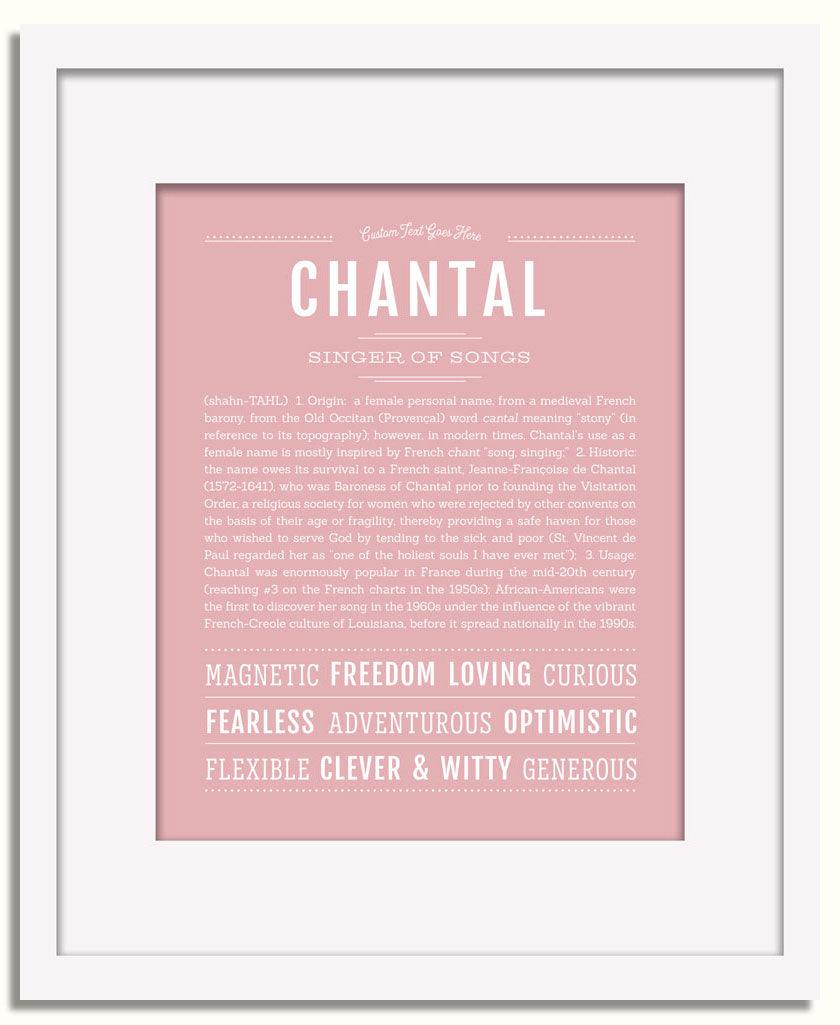 Frame Options | Dusty Rose | White Frame, Matted