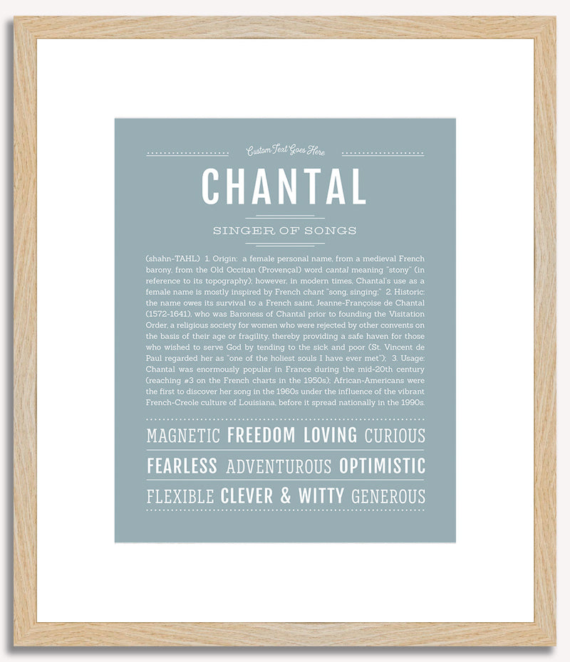 Chantal | Name Art Print