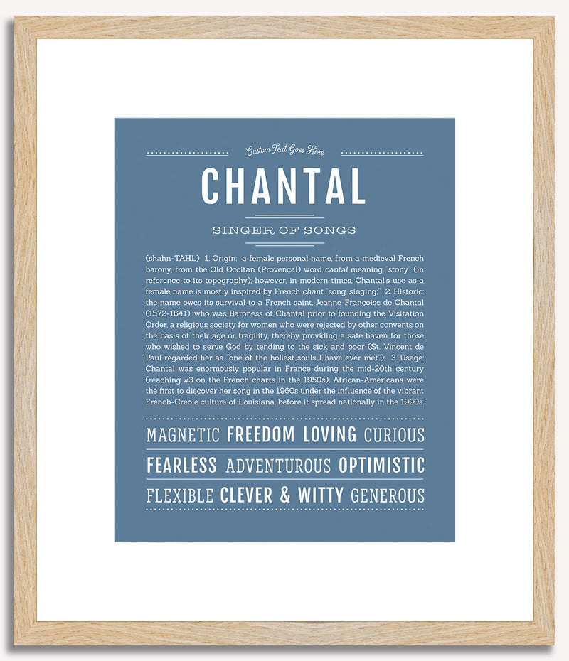 Chantal | Name Art Print