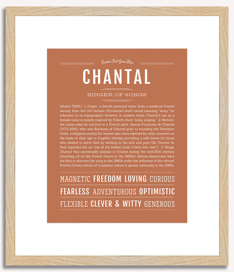 Chantal | Name Art Print