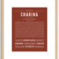 Charina | Name Art Print