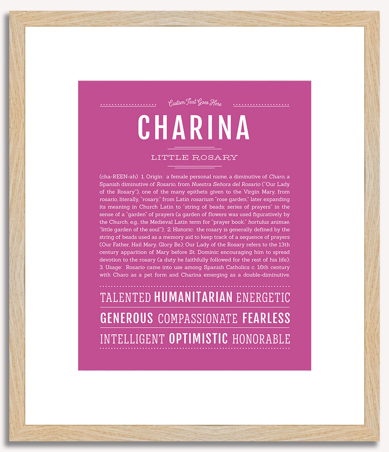 Charina | Name Art Print