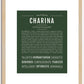 Charina | Name Art Print