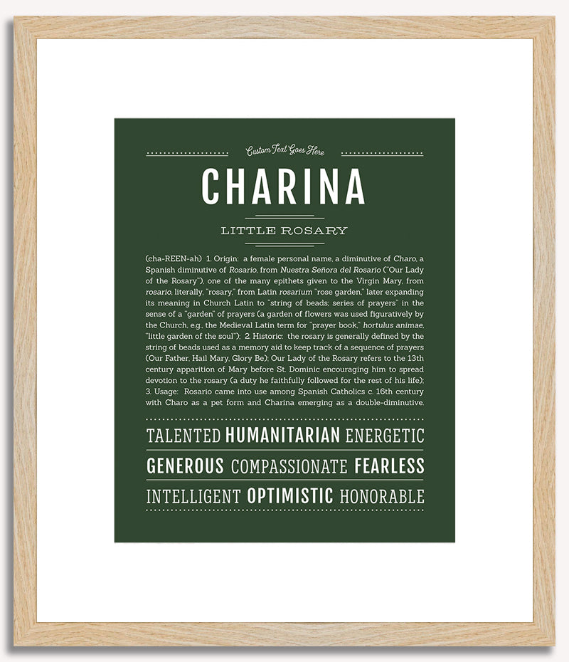 Charina | Name Art Print