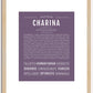 Charina | Name Art Print