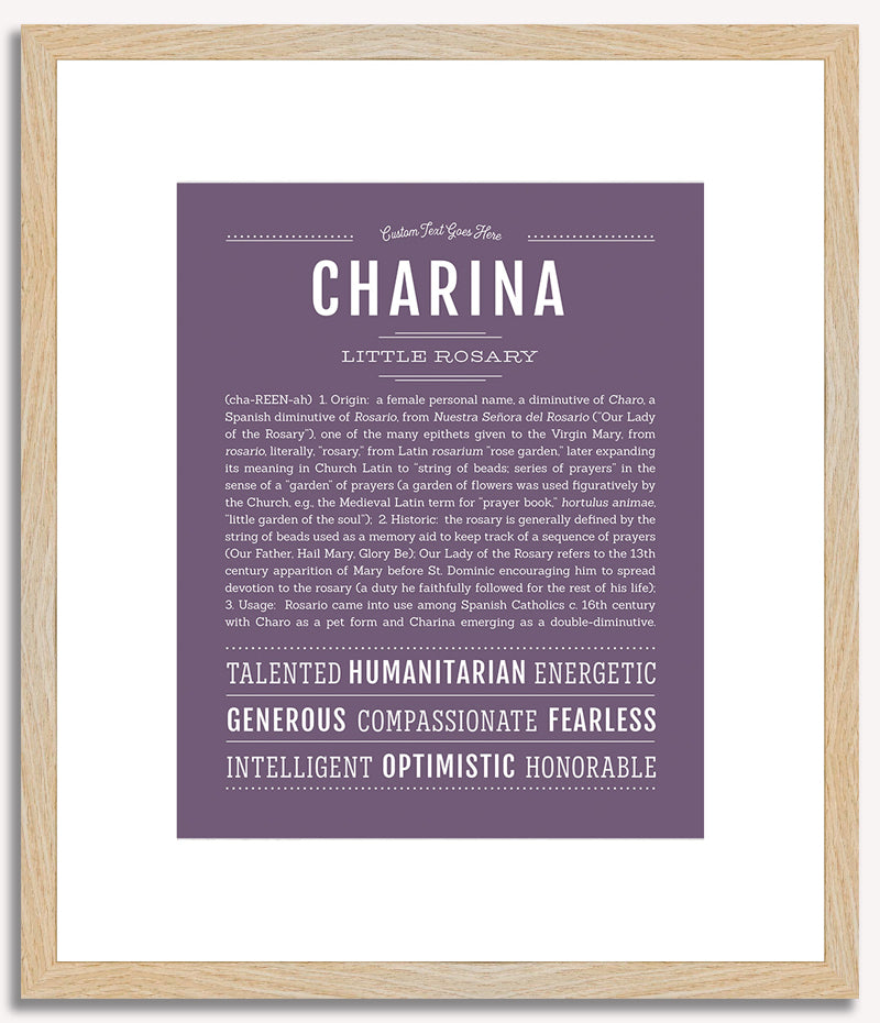 Charina | Name Art Print