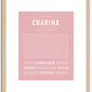 Charina | Name Art Print