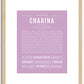 Charina | Name Art Print