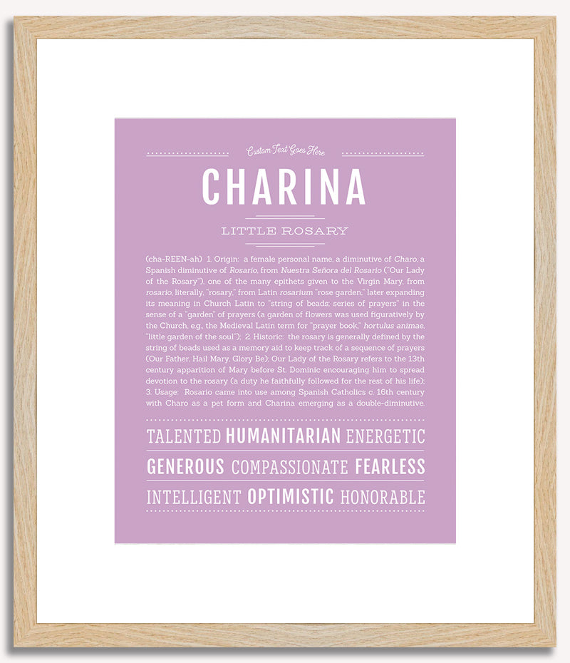 Charina | Name Art Print