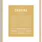 Charina | Name Art Print